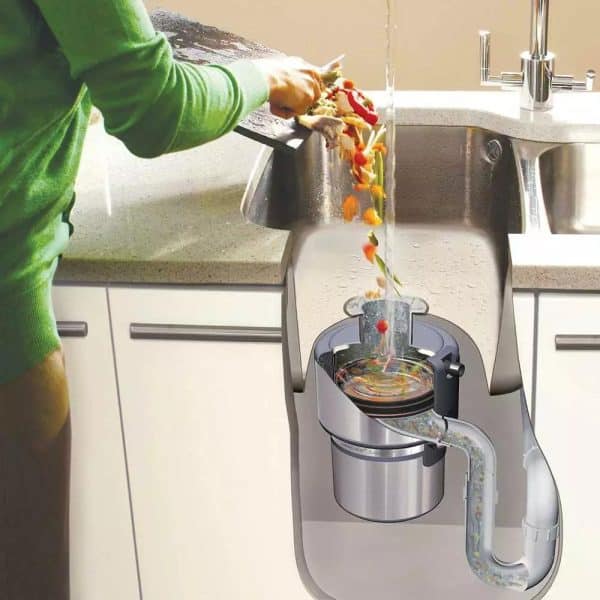 Maisto atliekų smulkintuvas su pneumatiniu jungikliu, P 0,56 kW, U 230 V - Image 3