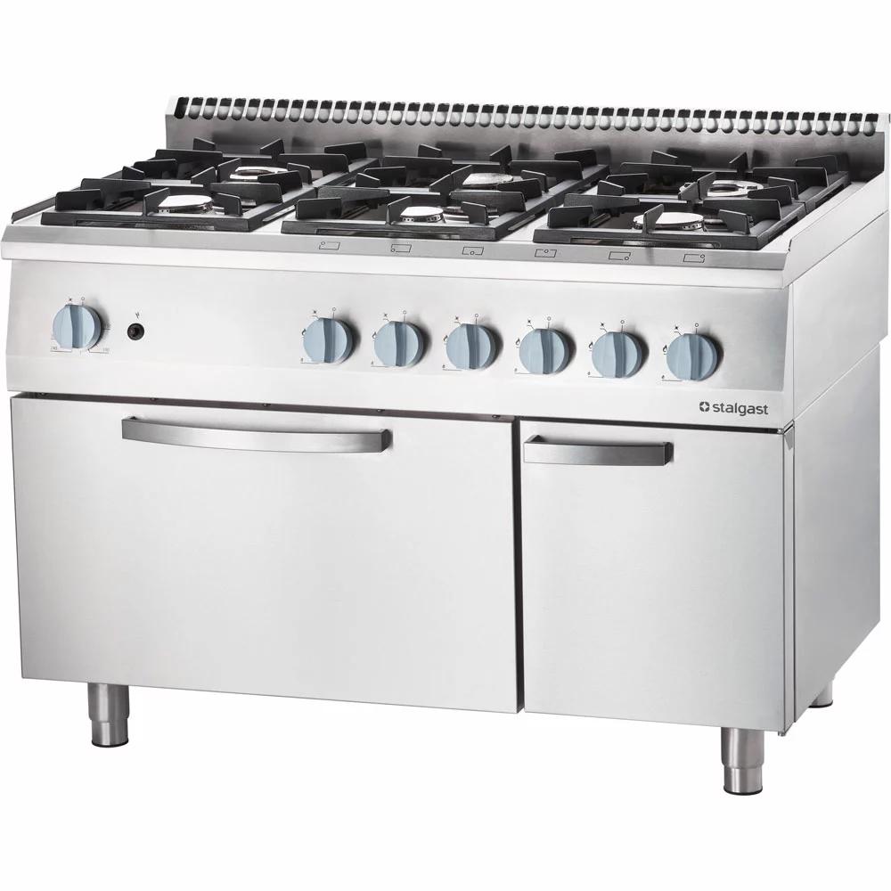 Dujinė viryklė, 6 degikliai, dujinė orkaitė, 32,5+5 kW, G30, Stalgast - Image 19