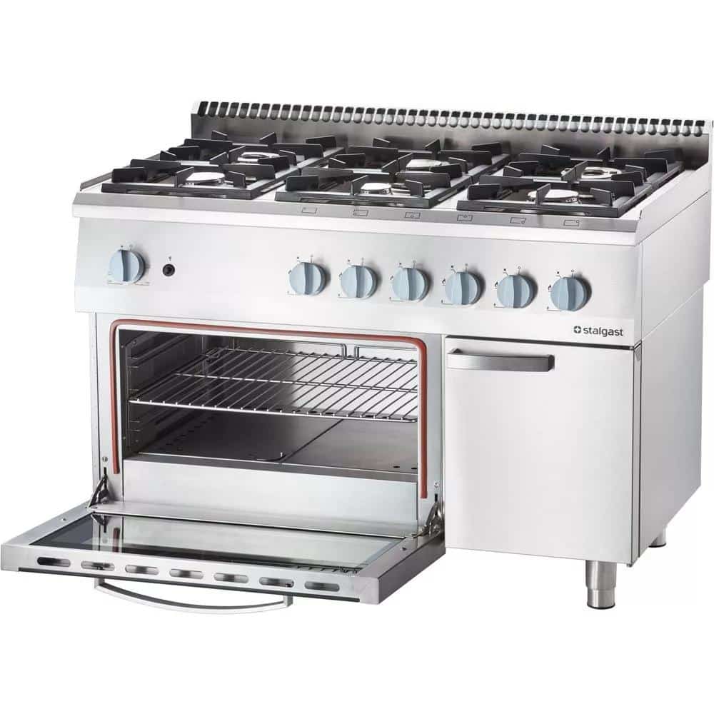 Dujinė viryklė, 6 degikliai, dujinė orkaitė, 36,5+5 kW, G20, Stalgast - Image 14