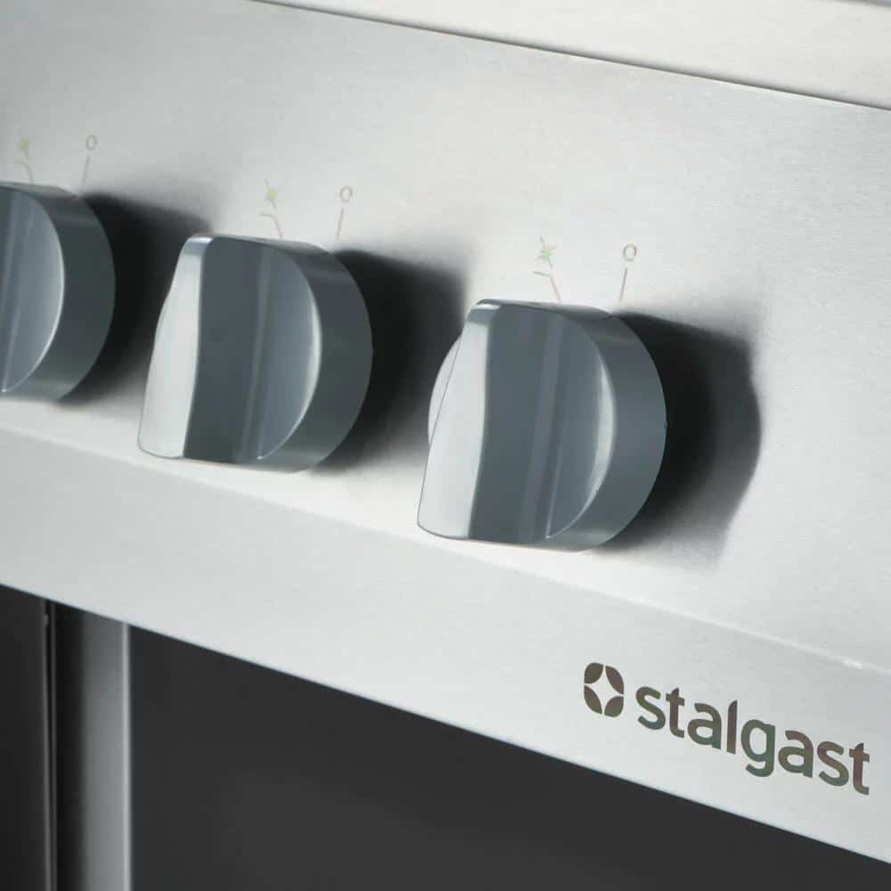 Dujinė viryklė ECO, 6 degikliai, elektrinė orkaitė, 25,5+6,5 kW, G20, Stalgast - Image 4