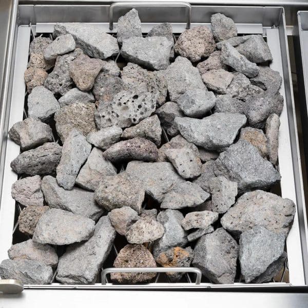 Dujinis lavos akmenų grilis, V formos grotelės, 6,5 kW, G20, Stalgast