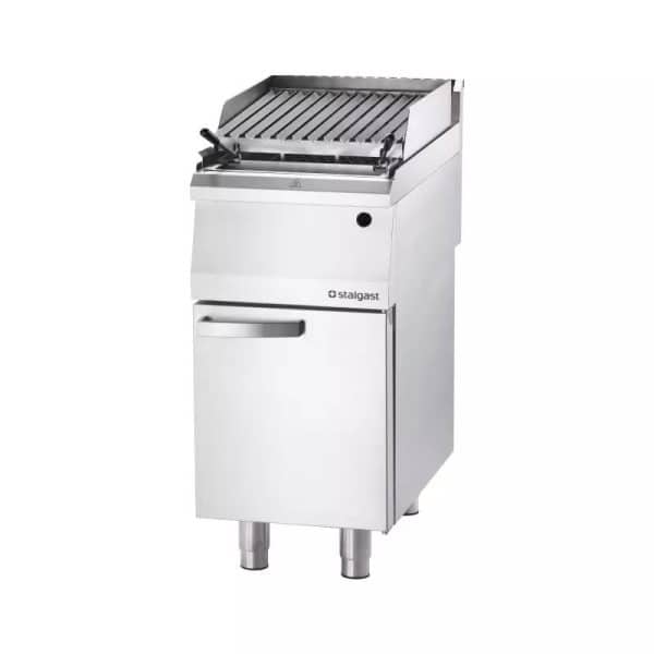 Dujinis lavos akmenų grilis, V formos grotelės, 6,5 kW, G30, Stalgast