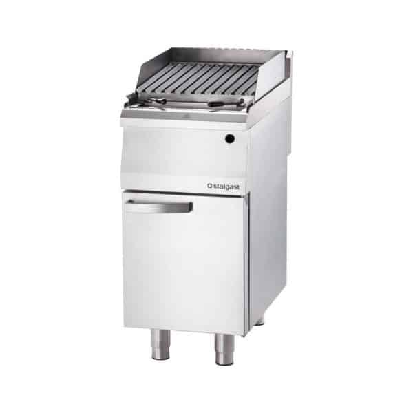 Dujinis lavos akmenų grilis, S formos grotelės, 6,5 kW, G30, Stalgast