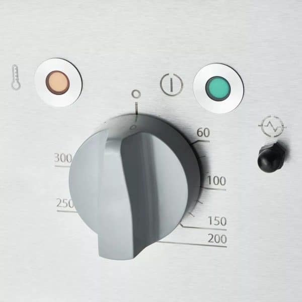 Kepimo plokštuma, chromuotas, rifliuotas paviršius, 8,1 kW, 400 V, Stalgast