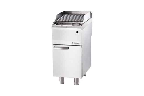 Dujinis lavos akmenų grilis, S formos grotelės, 6,5 kW, G30, Stalgast