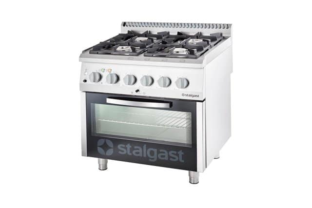 Dujinė viryklė, 4 degikliai, elektrinė orkaitė, 22,5+7 kW, G30, Stalgast