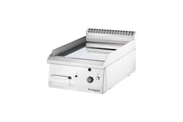 Dujinė kepimo plokštuma, chromuota, lygus paviršius, 6,5 kW, 230 V, G20, Stalgast