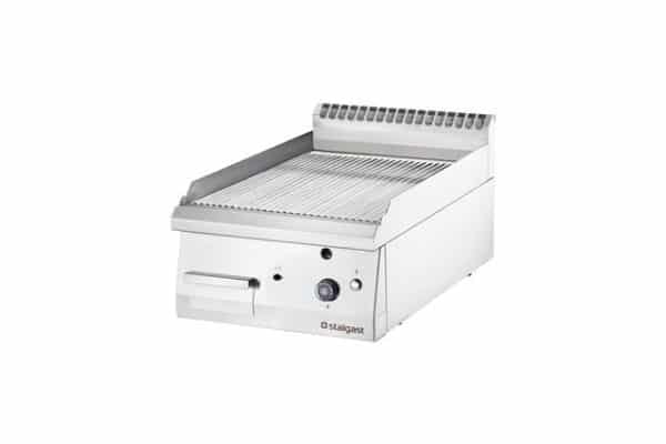 Dujinė kepimo plokštuma, chromuotas, rifliuotas paviršius, 6,5 kW, 230 V, G30, Stalgast