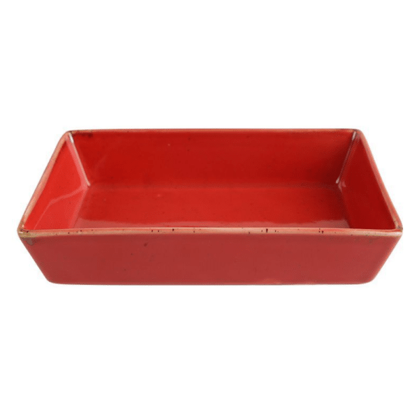 Užkandžių lėkštė, Porland Seasons Magma, porcelianas, raudona, 100 mm