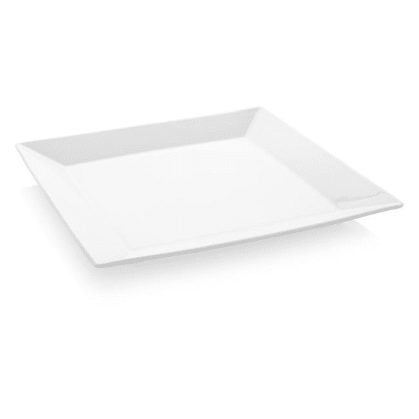 Plokščia kvadratinė lėkštė, Fine Dine Bianco, porcelianas, balta, 210 mm
