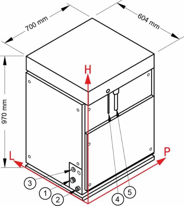 Didelio našumo ledukų gamybos aparatas, 1500 kg/24 val., Split 3300 NTF